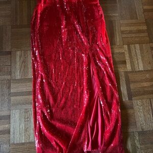 a new day Red Sequin Skirt